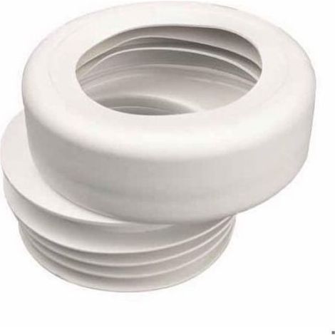 Raccord Excentrique Wc - 110 Mm - Plastique - Pour Installation Sanitaire Domestique - 1 Pièce