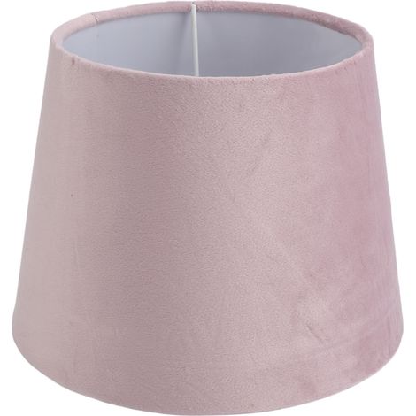 Abat-jour conique en tissu violet pour lampe de table ou lampadaire, double usage E27/E14, fait main. (1/5)