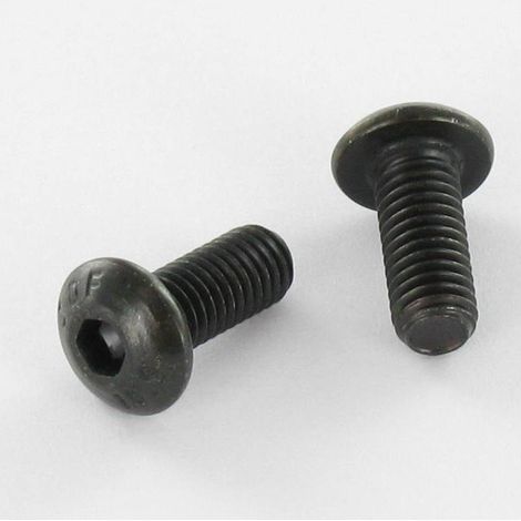 Vis métaux BHC (Tête Bombée Hexagonal creux) M5X25 Filetage total Classe 10.9 Clé de 3 HC3 Acier zingué noir-800 pièces (1/3)