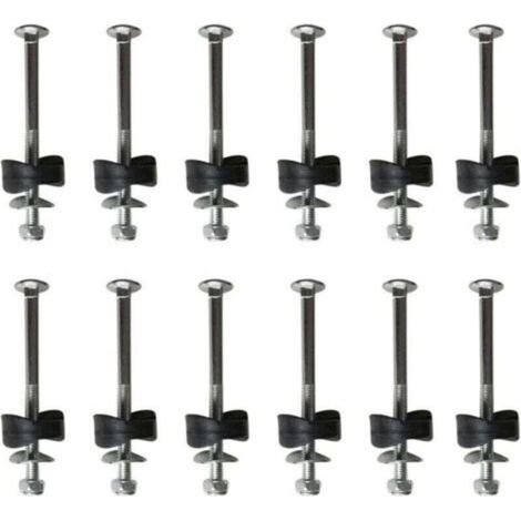 Lot de 12 entretoises de trampoline avec vis pour fixer le trampoline - Accessoires de rechange pour trampoline