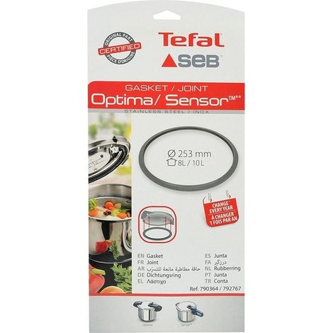 Joint sensor optima 8-10l inox – Joints pour autocuiseur SEB – Compatible avec modèles 320800, 321650, 324900 – Étanchéité optimale