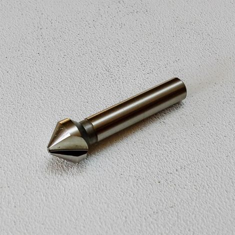 Benman 12,4mm punta svasatore conico a 3 taglianti di hss + cobalto 5% per metallo rame zinco nichel legno e plastica (1/5)