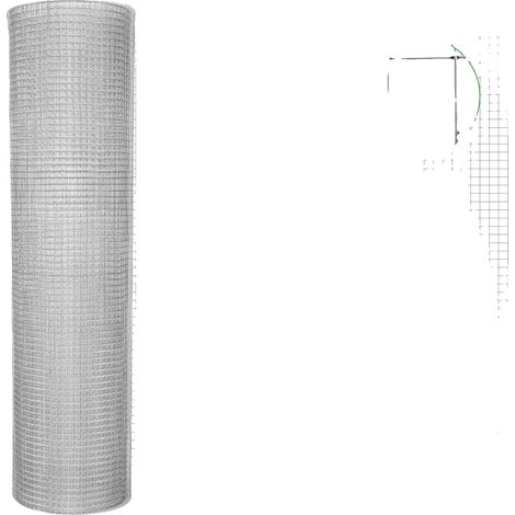 Clôture en Maille Métallique, Durabilité Résistante à la Rouille, Installation Polyvalente, 1X10M (1/2)