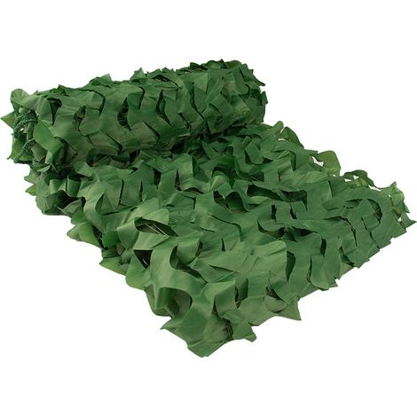Red de camuflaje, toldo, 2 x 3 m, apto para camuflaje, caza, decoración de jardín, sombrilla (verde) (1/5)