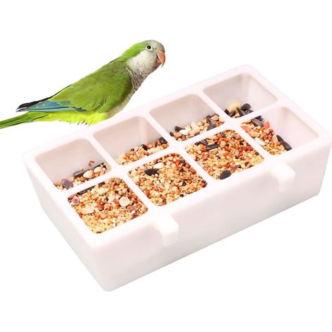 Futterstation Auslaufsichere Vogelfutterschale mit 8 Fächern