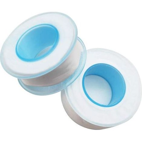 TAISHENGDA - 2 Rollen PTFE-Gewindedichtband, 18 mm x 20 m Teflonband für Installateure, PTFE-Industrie-Markierungsband (Weiß) (1/5)