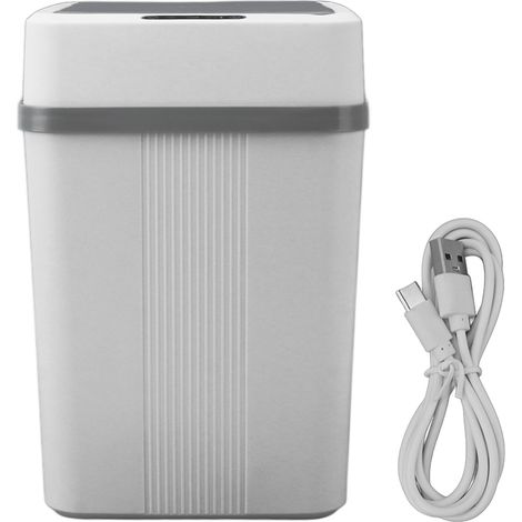 Poubelle automatique avec capteur de mouvement - 12L étanche pour cuisine, salle de bain, bureau (1/5)