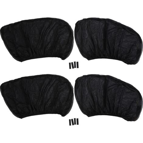 Lot de 4 pare-soleil pour vitres de voiture en nylon, universels et respirants, pour vitres latérales (1/5)