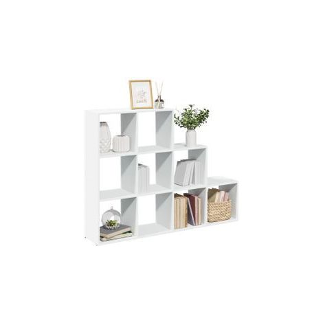 Étagère séparatrice de pièce à 3 niveaux blanc 137,5x29x103,5 (1/5)