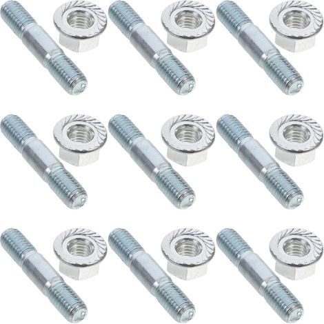 Kettenstabilisierungsschrauben und Doppelmuttern für Kettensägen, Kettenwartungsset, Führungsschienenhalterung, robustes Metall, schnelle Montage, Verwendung (1/5)