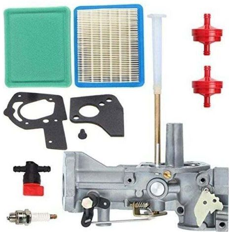 Carburador de repuesto para motores Briggs & Stratton XU, números de pieza 498298, 692784, 495951, 492611, 495426, 490533, apto para motores de 5 CV. --Crezuo (1/4)