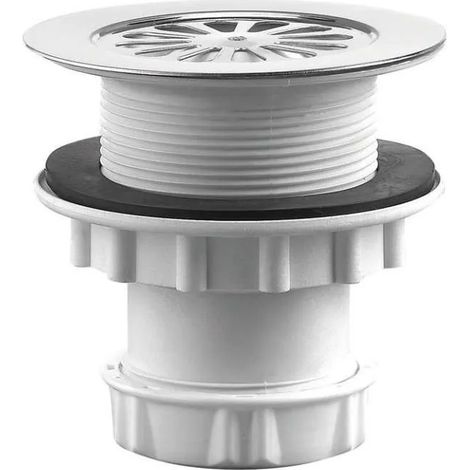 Vertikaler PVC-Abfluss zum Schrauben oder Kleben (1/2)