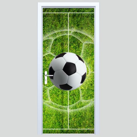 Adhesivo de tela para puerta con diseño de campo de fútbol 446PD