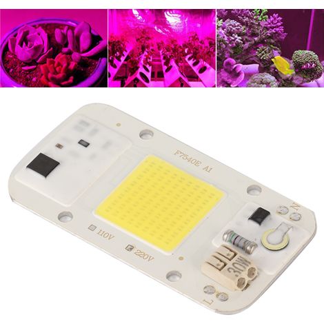 Source lumineuse LED 30 W à circuit intégré, 220 V, sans alimentation, pour la croissance des plantes (lumière blanche). (1/5)