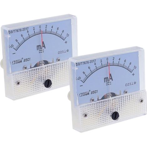 Milliammomètre 85C1 Ampèremètre analogique positif et négatif à ±1 mA (1/5)