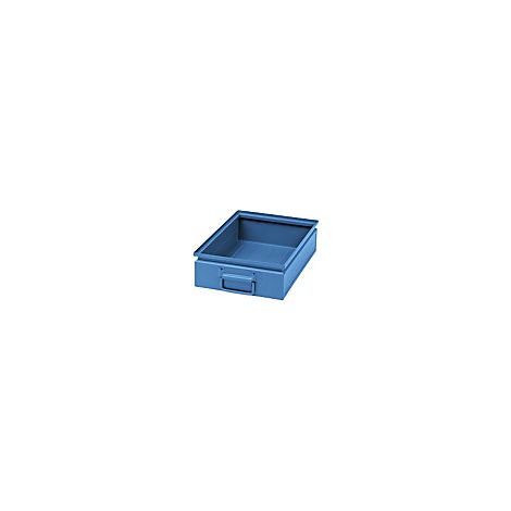Caja apilable de chapa de acero  capacidad aprox 15 l  azul (1/2)