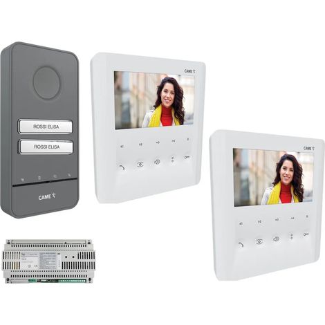 Kit Videocitofono came bifamiliare con Monitor vivavoce PLXLHSVKIT
