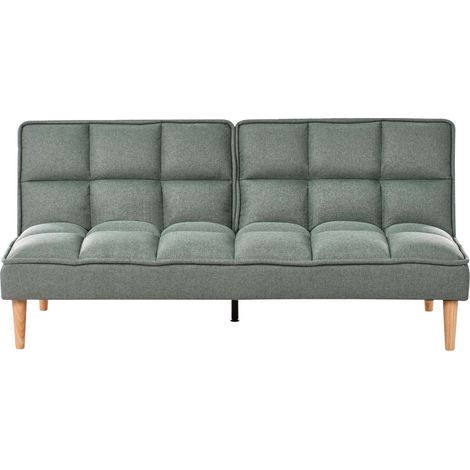 Schlafsofa 3-Sitzer SILJAN Stoff Grün (1/5)