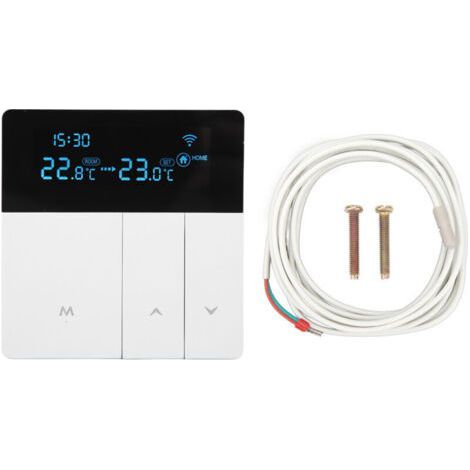 Intelligent Digital Thermostat LCD Display NTC Programmable Electric Heating Temperature Controller AC90V-240V (1/4)