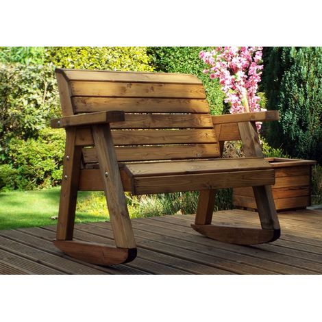 Little Fella's Bench Rocker, Children's Wooden Garden Furniture - W93 x D62 x H81 - Fully Assembled