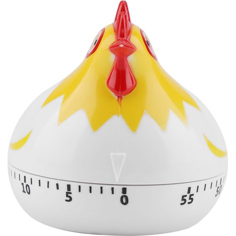 Küchentimer im Retro-Hühnerdesign, mechanischer Countdown-Timer zum Kochen und Backen, Zeiterinnerung, batterielos, praktisch für Backofen und Grill. (1/5)