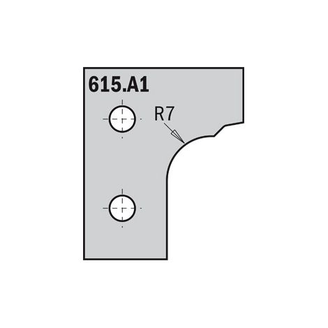 615.D2 COUTEAU HW 20x20x2 (PROFIL D2)