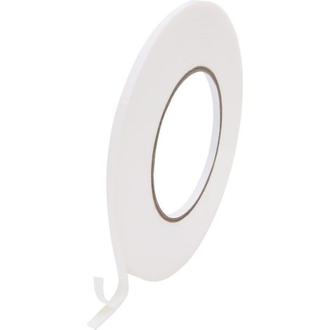 Ruban adhésif double face en mousse de 10 m, ruban adhésif lourd de 5 mm de large Ruban adhésif en mousse PE imperméable pour bandes lumineuses à LED, décoration de bureau, décoration intérieure (1/5)