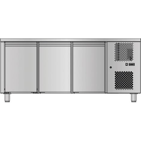 Table GN 1/1 positive sans dosseret - Prof. 700 - 3 portes - 315 L - Sofraca