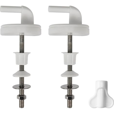 Charnières pour siège de WC en Duroplast et plastique (1/4)