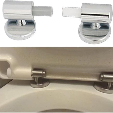 – Sedile WC con chiusura ammortizzata – Cerniere in ABS – Installazione semplice – Comfort per famiglie con bambini e anziani (1/5)