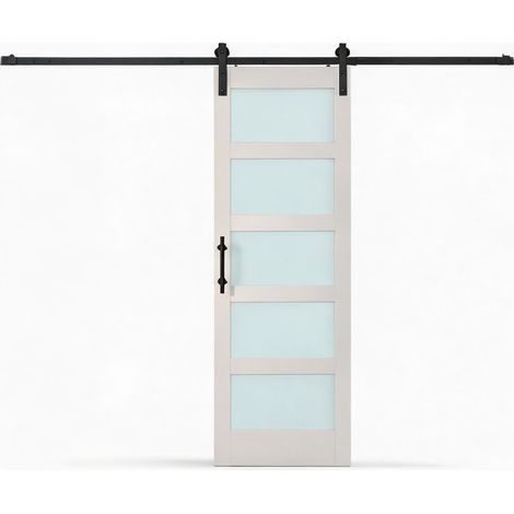 Porte coulissante intérieure 71 x 213 cm avec kit de montage (1/5)
