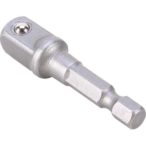 Jeu de 2 adaptateurs douille 3/8" pour mandrin 1/4" hexagonale, embout de vissage, avec roulement à billes, pour perceuse et visseuse, outillage robuste et précis.