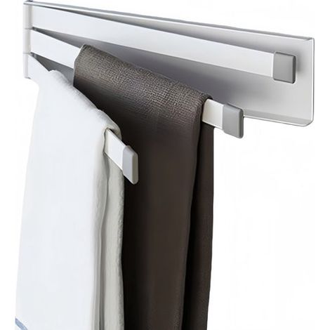 Toallero de baño magnético de 24 cm, blanco (1/5)