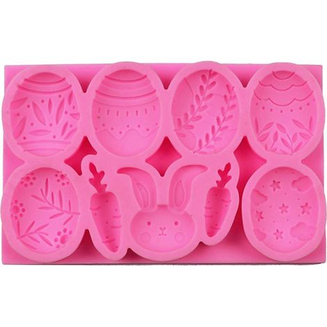 Moule en Silicone Lapin de Pâques pour Savon Artisanal, Chocolat et Gâteau (1/4)