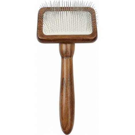 Brosse vintage en bois, brosse pour l'épilation et le coiffage des poils des chiens et des chats-AquaForge (1/3)