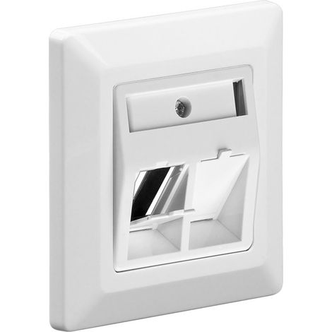Goobay 95902 toma de corriente RJ-45 Blanco