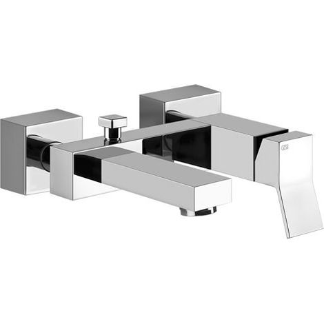 Gessi Rettangolo K, mélangeur bain/douche en saillie, inverseur