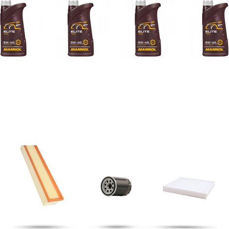 Kit tagliando 3 FILTRI e 4L OLIO compatibile con Fiat Panda II 1.4 Natural Power 57kw dal 2010 (1/4)