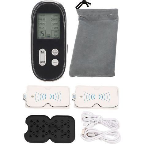 Électrostimulateur musculaire TENS, appareil de massage portable pour le cou, les lombaires et la détente des muscles, stimulateur des méridiens du corps (1/5)