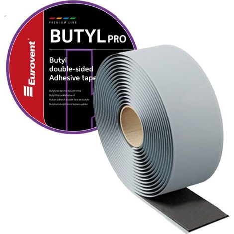 Ruban Adhésif Double Face Butyle - 45 mm x 20 m - Étanchéité Toiture et Bâtiment - 1 Pièce (1/2)