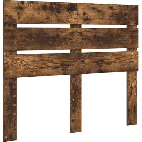 Tête de lit Chêne fumé 120 cm Bois d'ingénierie (1/5)