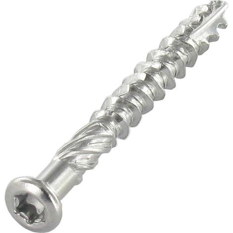 Lot de 800 Vis terrasse TEKOR Inox A2 5X50 Pointe antifendage type 17 pour 20 mètre carré-1 pièce