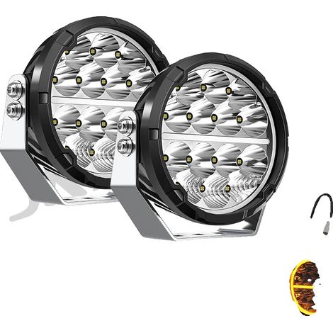 Luce da lavoro, super luminosa, design impermeabile, 2 pezzi da 6,5 pollici (1/2)