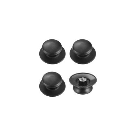 Ersatzknopf für Kunststoff-Topfdeckel (schwarz) - Crezuo