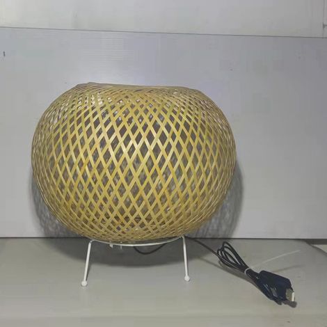 Lampe de chevet en bambou pour chambre à coucher, Lampe de table Study Bed and Breakfast