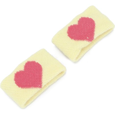 Bracelet anti-nausée jaune motif cœur, bande anti-mal des transports pour voyage, bracelet acupression sans médicament (1/5)