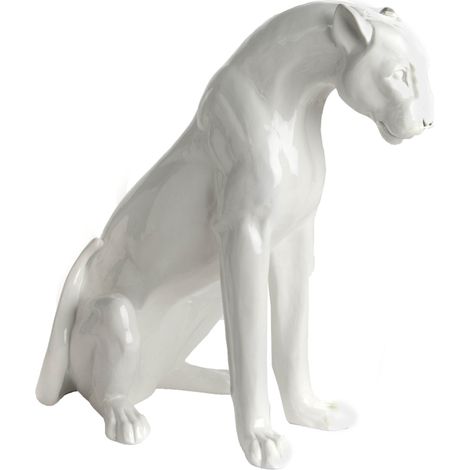 Amadeus - Panthère blanche assise