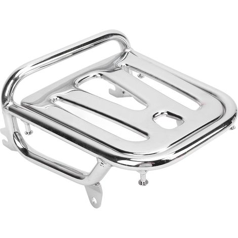 Rack à Bagages Arrière à Moto, Porte-cargaison Chrome Metal Cargo pour Super Cub C125 2019-2023, Stimule la capacité de Chargement de Bike Fasy Installation (1/4)