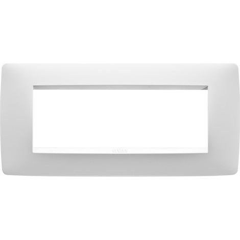 PLAQUE ONE 6P BLANC CRÈME GEWISS GW16106TB (1/2)