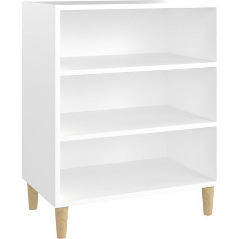 vidaXL Credenza Bianca 57x35x70 cm in Legno Multistrato (1/5)